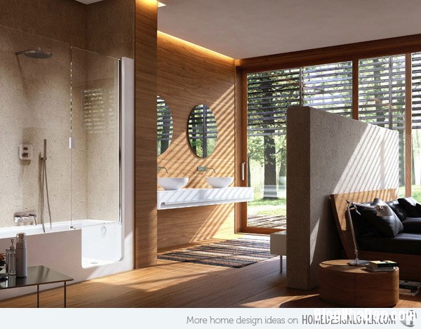 Những mẫu nhà tắm tuyệt đẹp được làm từ gỗ