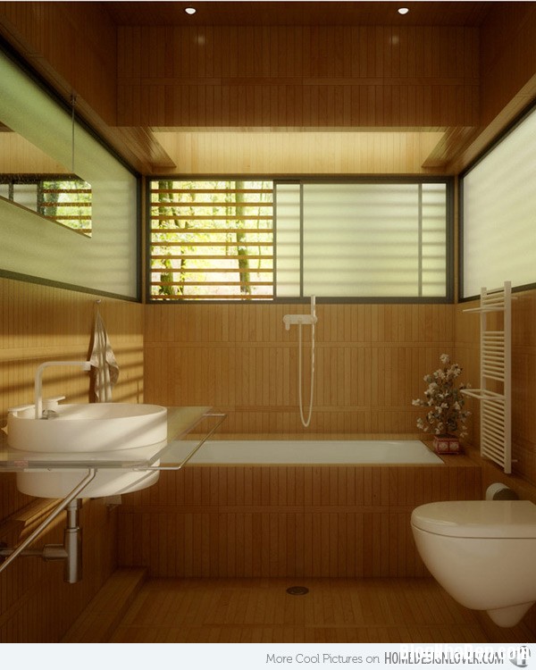 Những mẫu nhà tắm tuyệt đẹp được làm từ gỗ